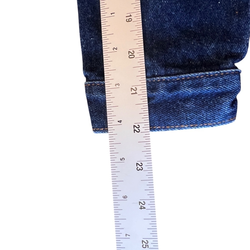 Vintage Star Blue Women's Denim Jean Jacket Size M Long Sleeve Logo Buttons - Picture 8 of 12